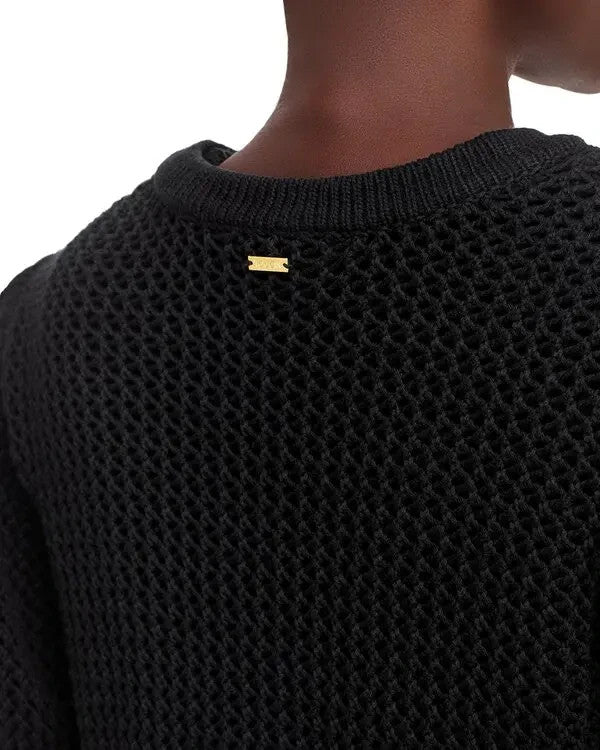 TOCCIN Samantha Crochet Cropped Cardigan Sweater MSRP $275