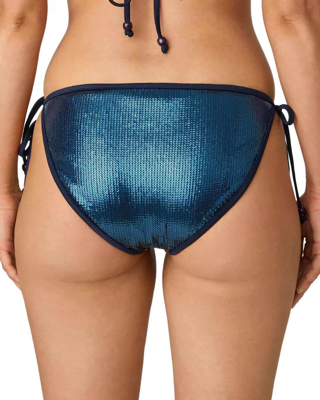 Shoshanna Sequined Side Tie Bikini Bottom MSRP $175