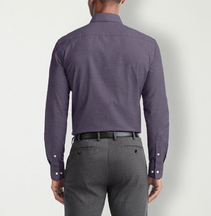 Van Heusen Stain Shield Regular Fit Dress Shirt MSRP $60