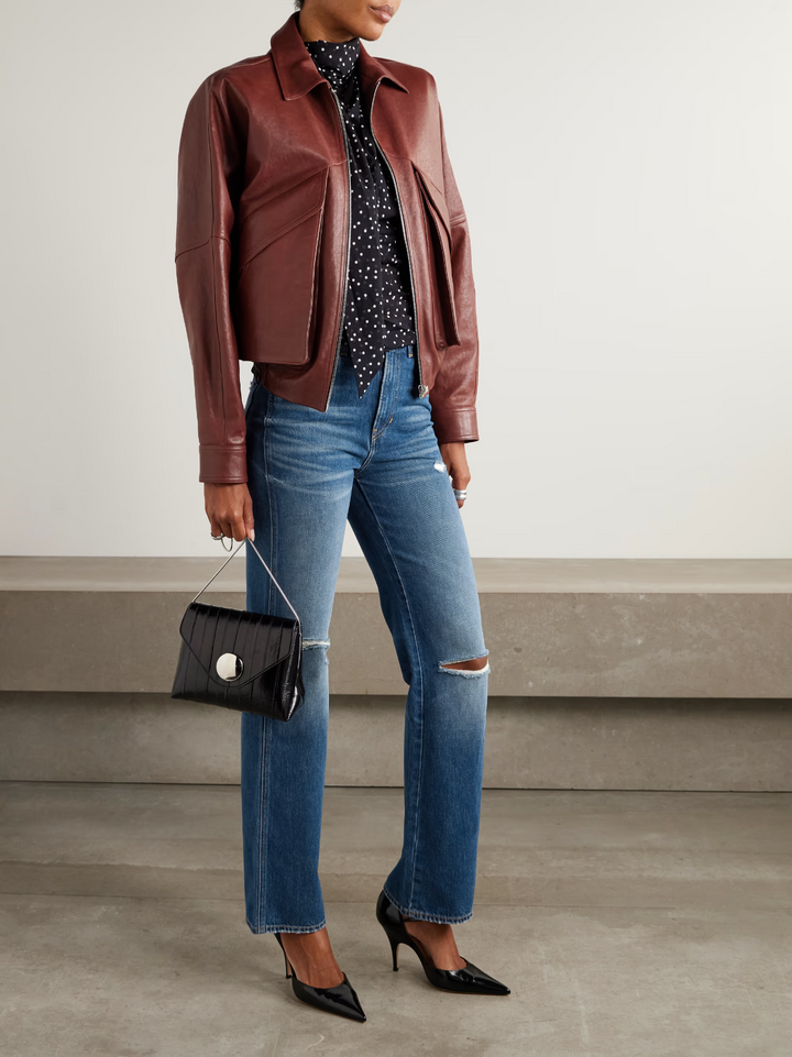 VERONICA BEARD Dylan high-rise straight-leg jeans