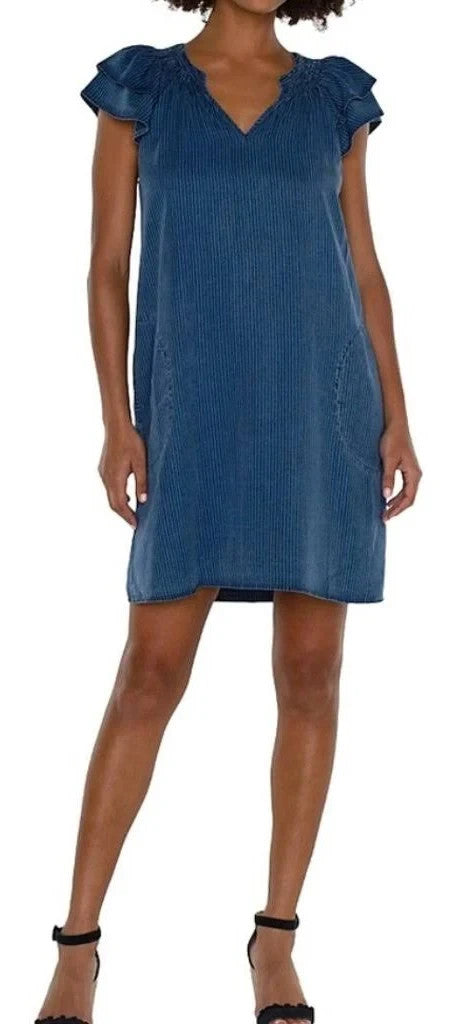 Liverpool Los Angeles Mini Shift Dress MSRP $89