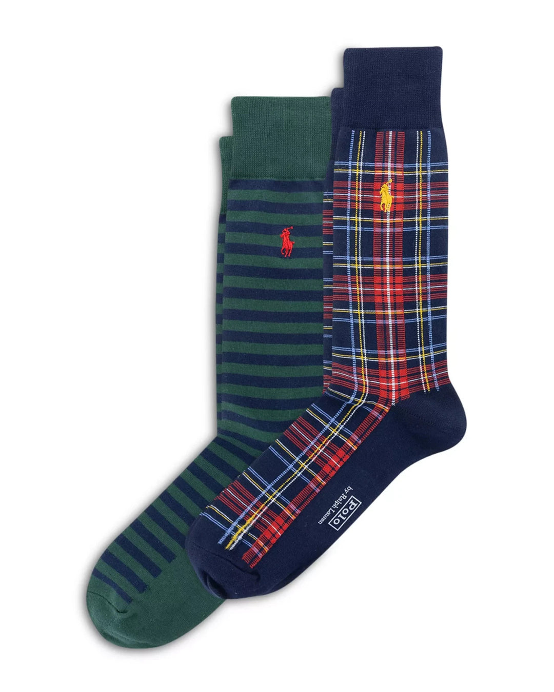 Polo Ralph Lauren Holiday Plaids Crew Socks, Pack of 2 MSRP $26