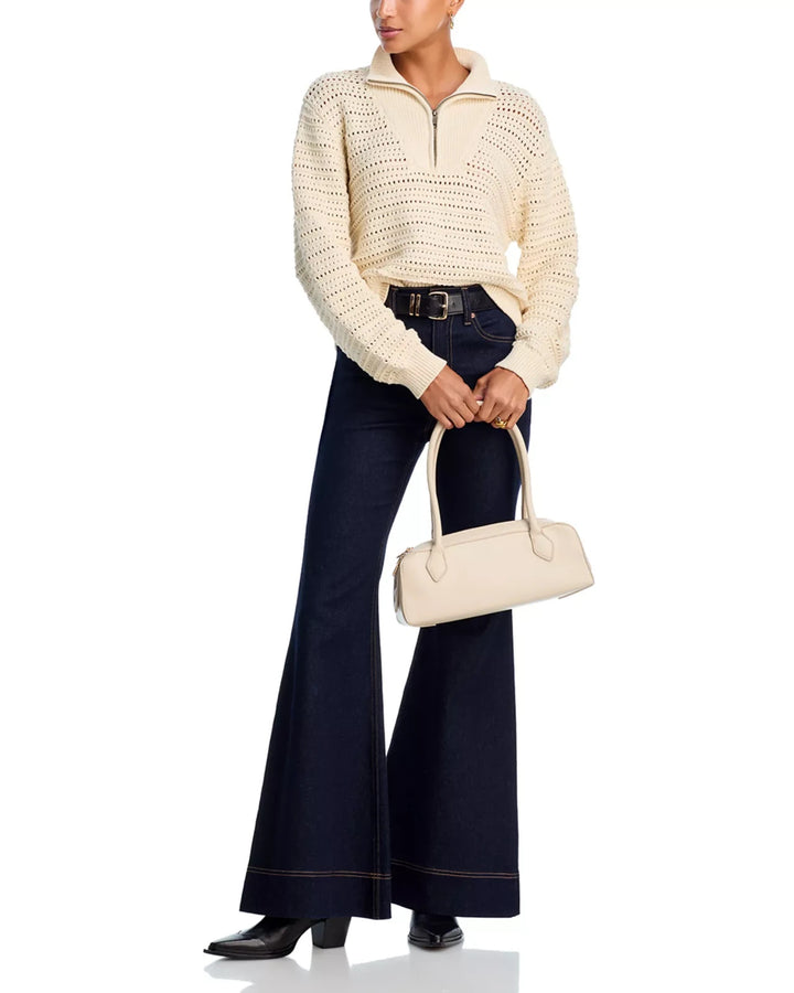 Marine Layer Montecito Quarter Zip Sweater MSRP $138