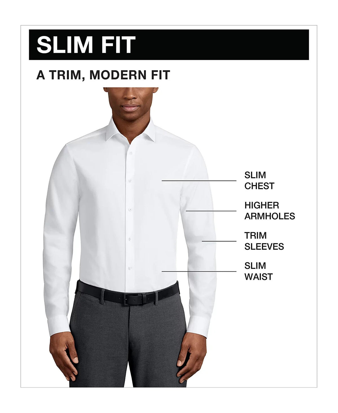 Kenneth Cole Reaction Slim-Fit Flex Stretch Dress Shirt MSRP $75