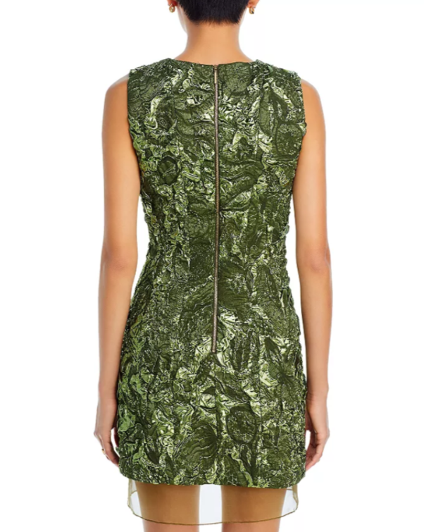 Jason Wu Collection Metallic Marine Jacquard Dress $2795 Size 10 # 10B 2655 New