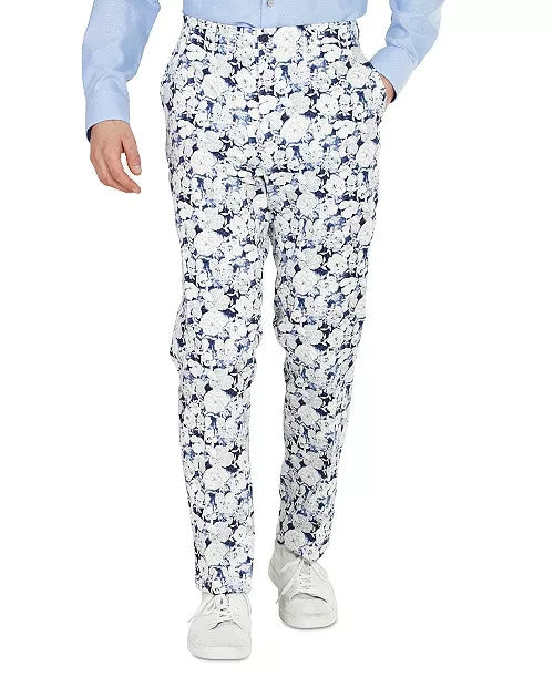 Bar III Men's Slim-Fit Floral Suit Separate Pant