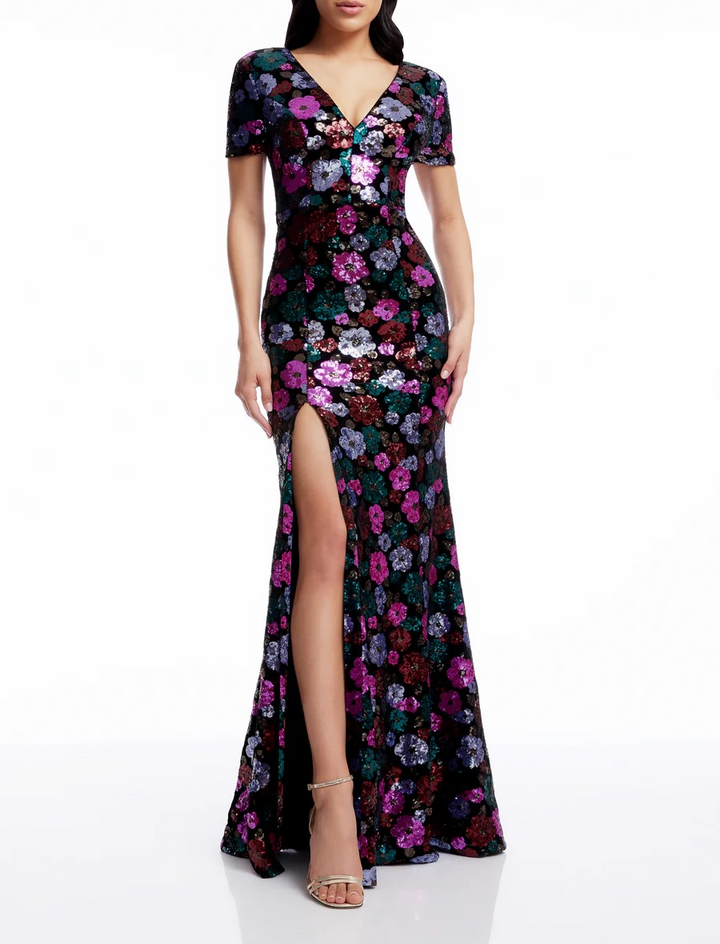 Dress the Population Women's Karla Gown MSRP $420