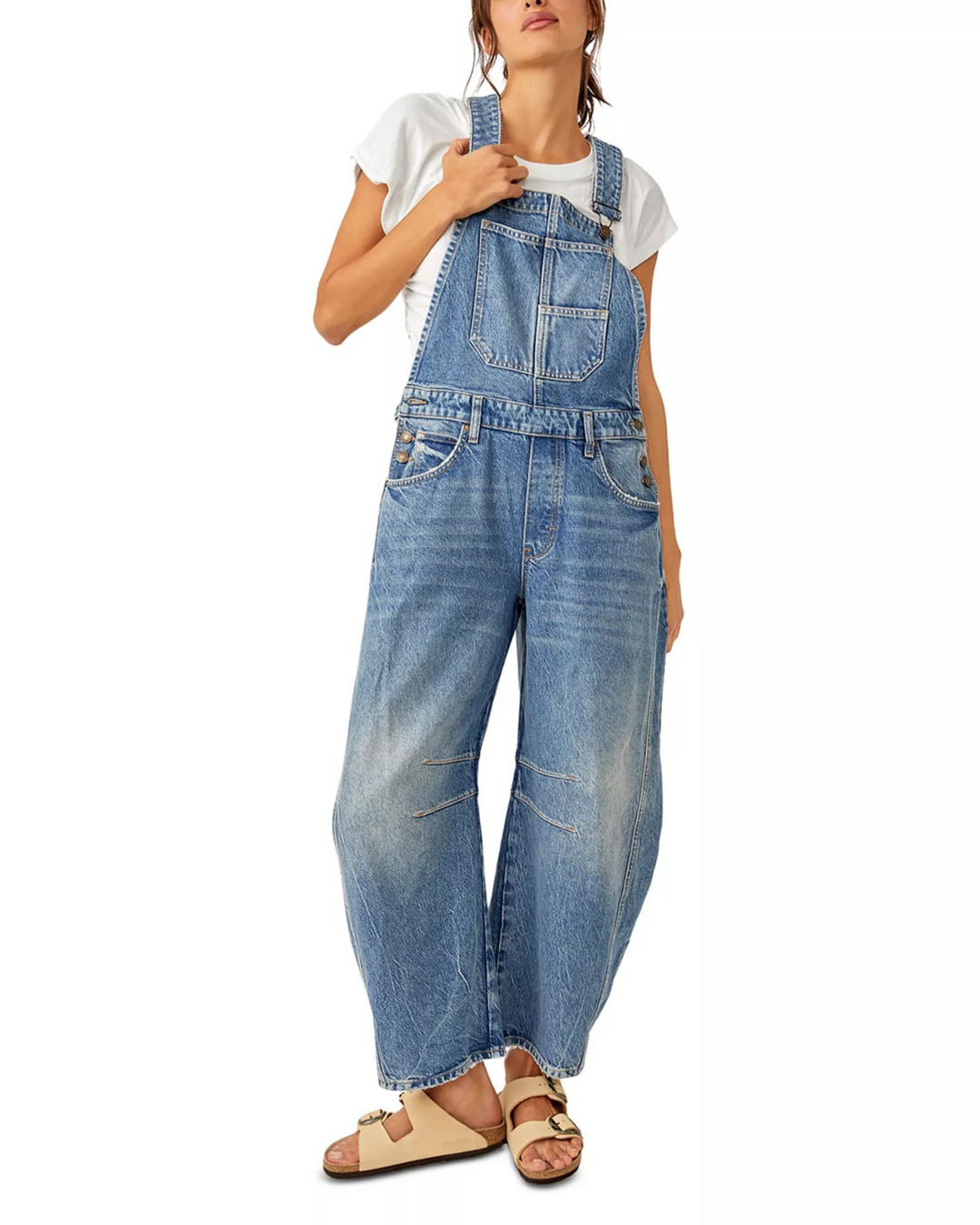 Free People We The Free Good Luck Overalls MSRP $148