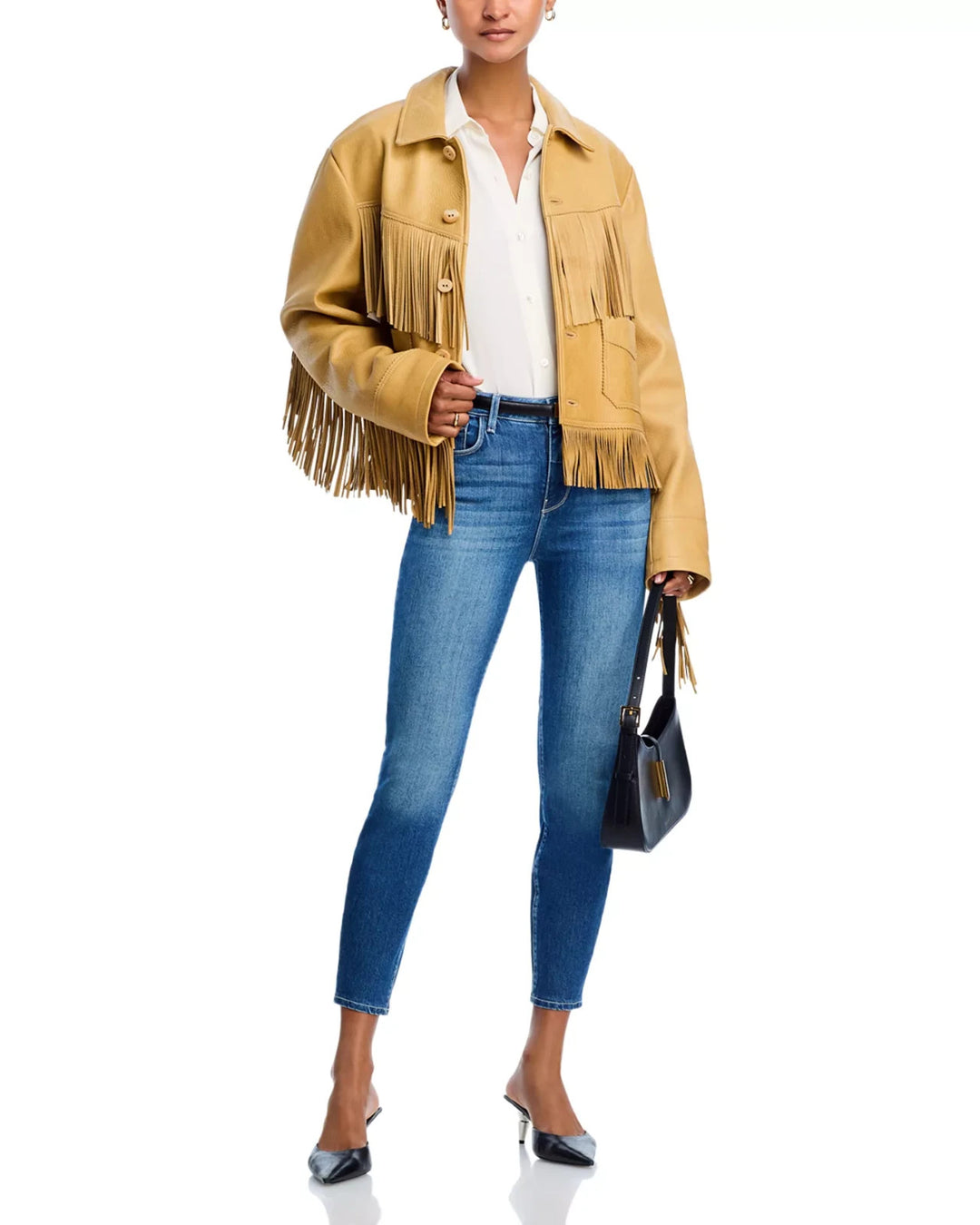 L'Agence Margot Cropped Skinny Ankle Jeans MSRP $245