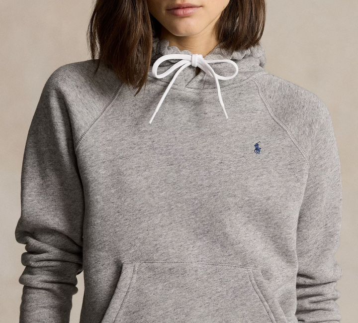 Polo Ralph Lauren Women's Shrunken Fit Fleece Hoodie Sweatshirt MSRP $158