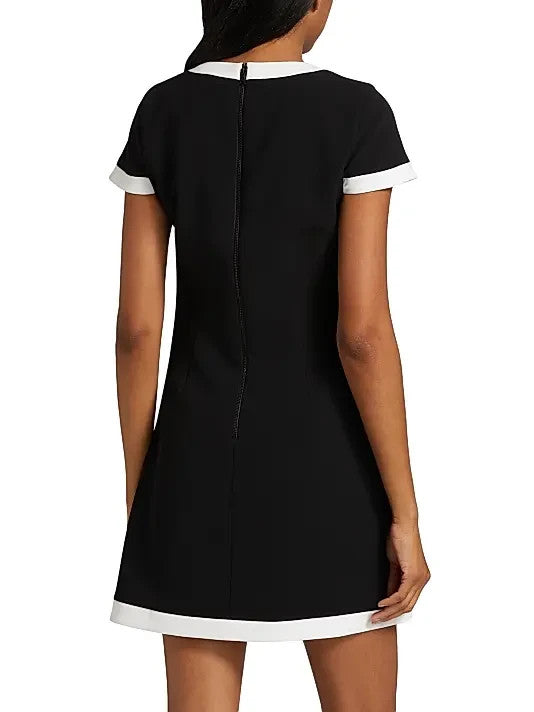 Alice and Olivia Coley Button Front Mini Dress MSRP $440