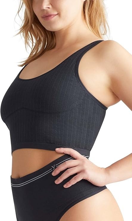 Yummie Jules Ribbed Convertible Crop Bralette MSRP $38