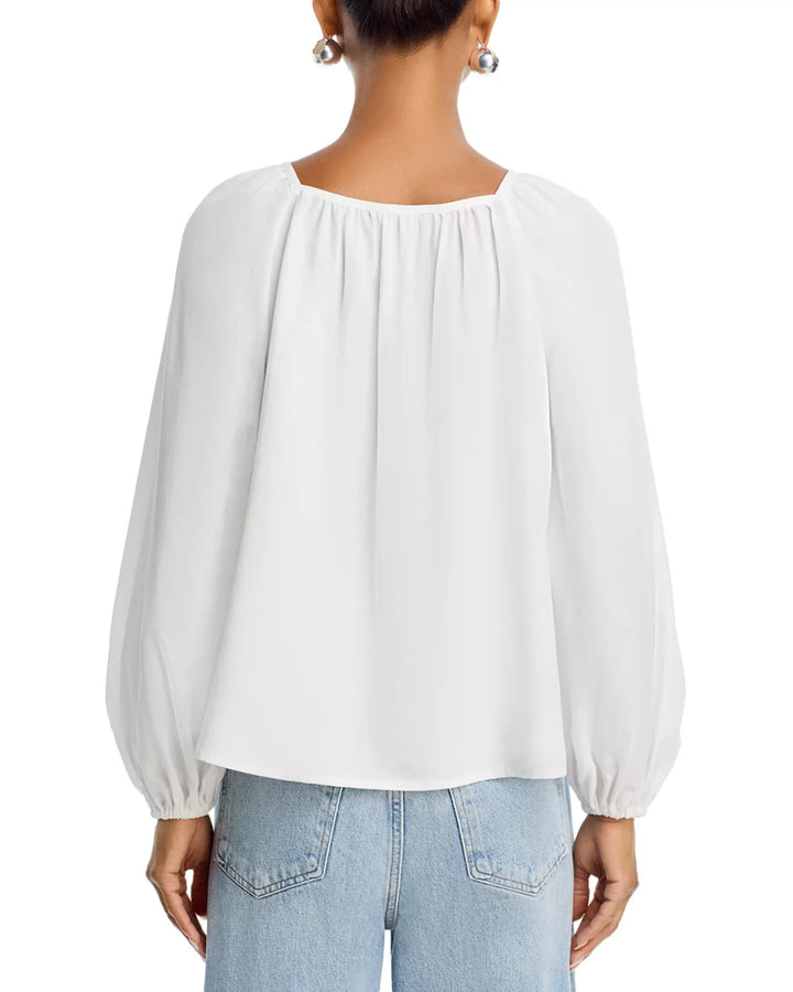 French Connection Balloon Sleeve Top MSRP $ 108