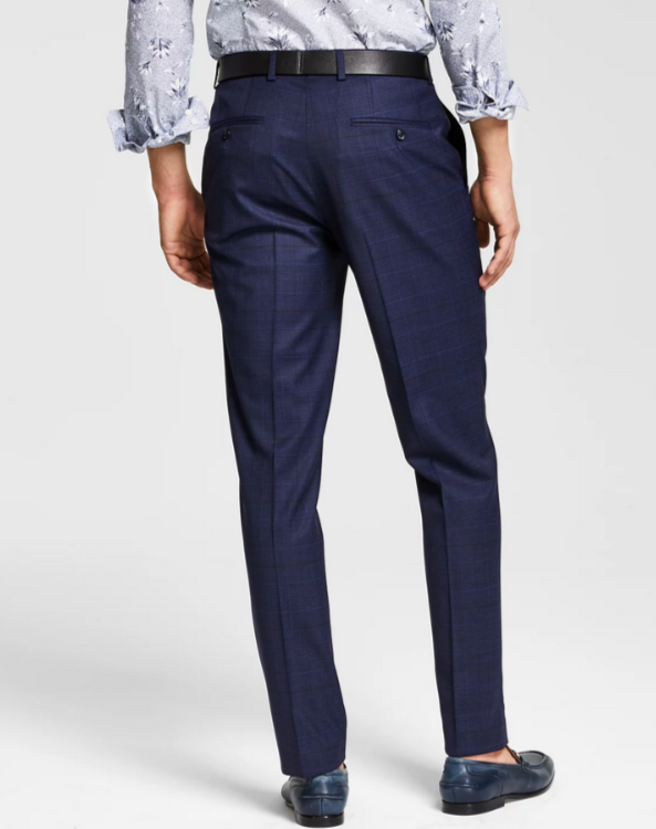 Bar III Slim-Fit Wool-Blend Suit Pants MSRP $175