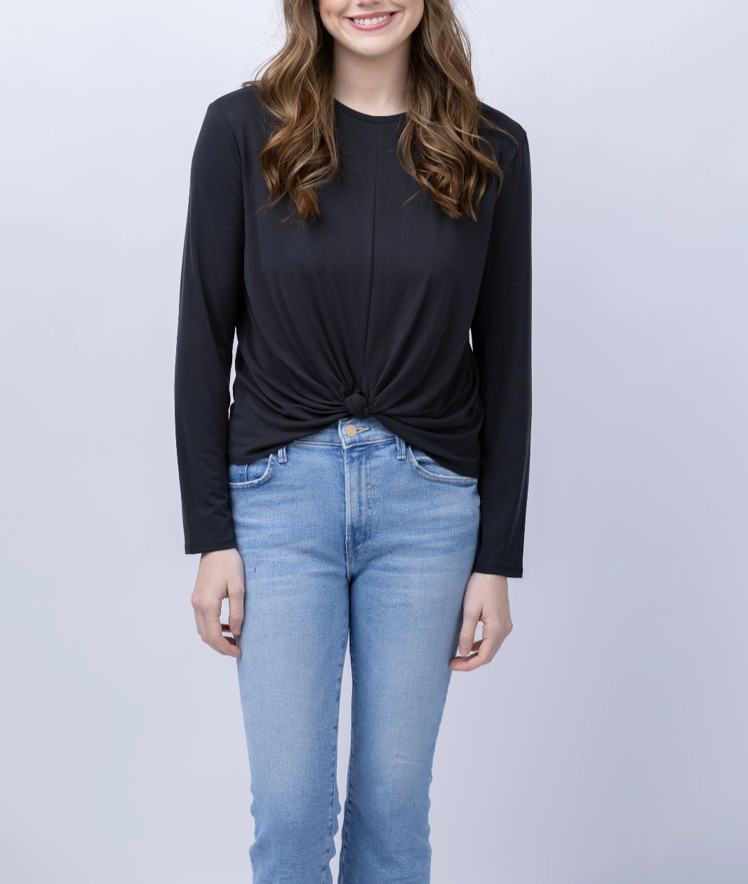 rag & bone Jenna Knot Hem Tee MSRP $198