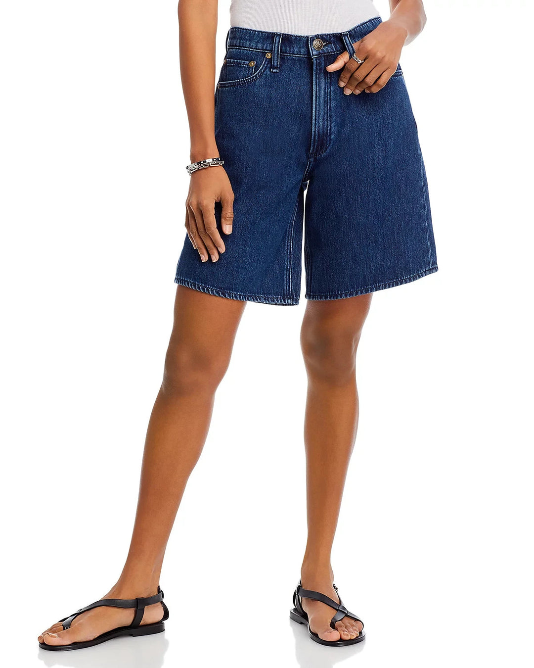 rag & bone McKenna Denim Bermuda Shorts MSRP $198