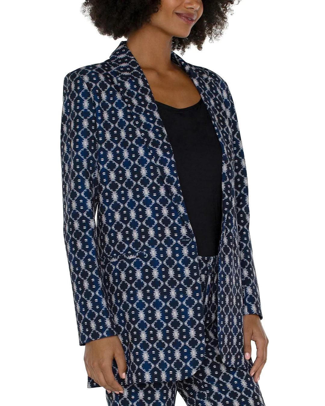Liverpool Los Angeles Button Front Boyfriend Blazer MSRP $139
