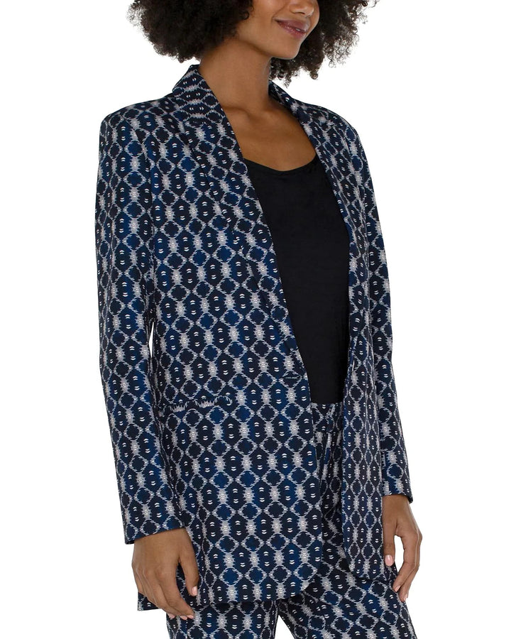 Liverpool Los Angeles Button Front Boyfriend Blazer MSRP $139