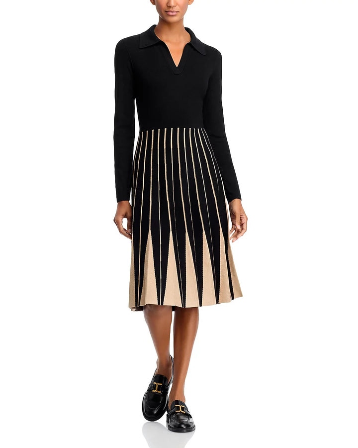 T Tahari Pleated Sweater Dress MSRP $128