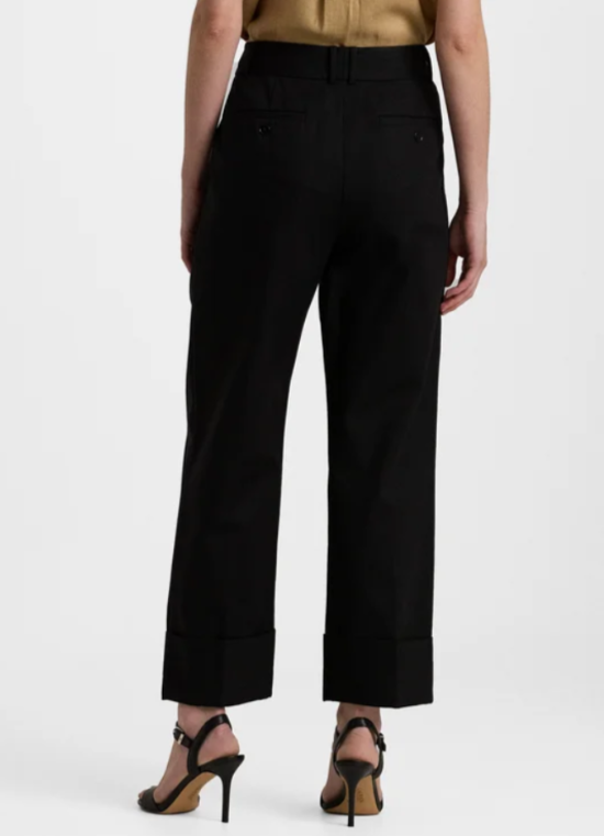 Lauren Ralph Lauren Double-Faced Stretch Cotton Ankle Pants MSRP $145