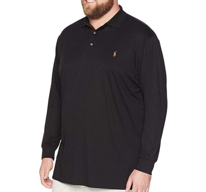 Polo Ralph Lauren Big & Tall Soft Cotton Long-Sleeve Polo Shirt MSRP $125