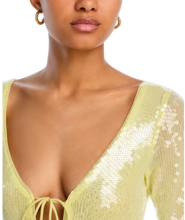 Bardot Verona Sequined Bodysuit MSRP $119