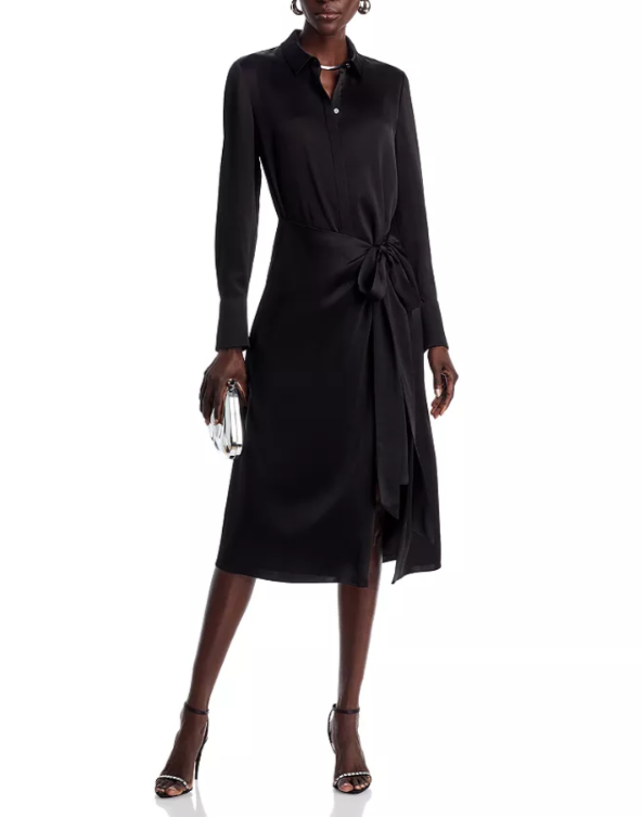 Kobi Halperin Alara Sateen Shirt Dress MSRP $598