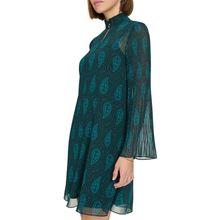 Tommy Hilifiger Women's Ruffled Keyhole-Neck Dress MSRP $ 129