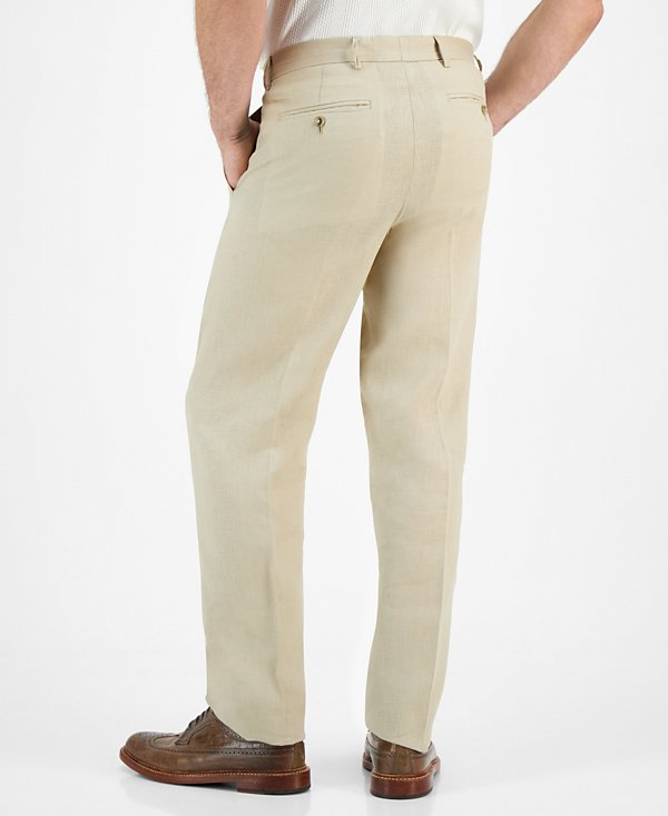 Nautica Men's Modern-Fit Linen Dress Pants MSRP $95