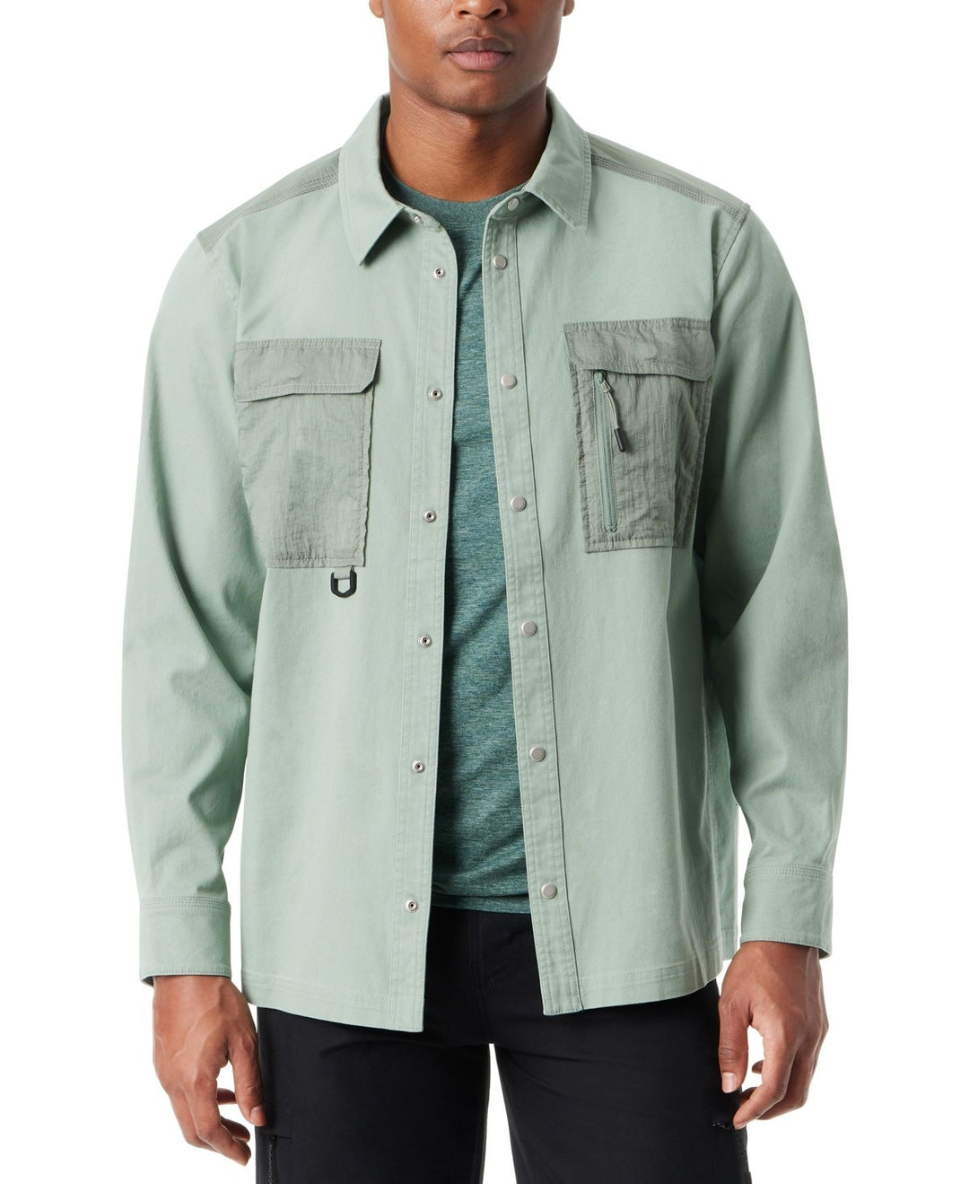 BASS OUTDOOR Relaxed Fit Camo Worker Shirt Jacket MSRP $89
