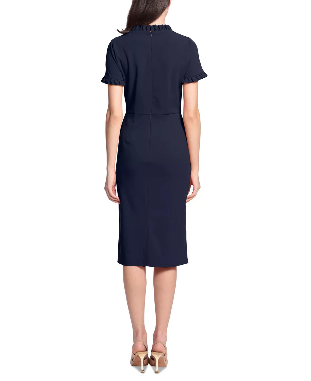 Maggy London Women's Ruffled-Trim Sheath Dress MSRP $ 118