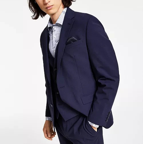 Bar III Slim-Fit Wool-Blend Suit Jacket MSRP $425