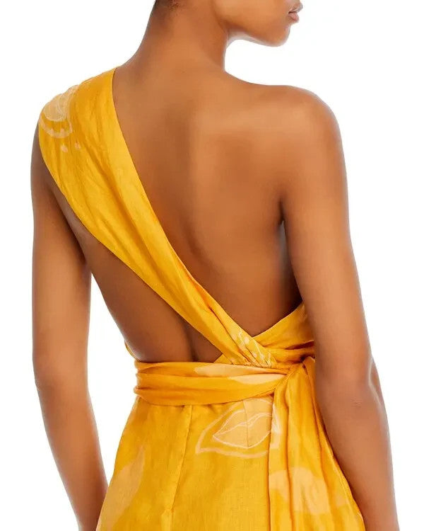 Juan De Dios Eva Linen MIDI Dress MSRP $495