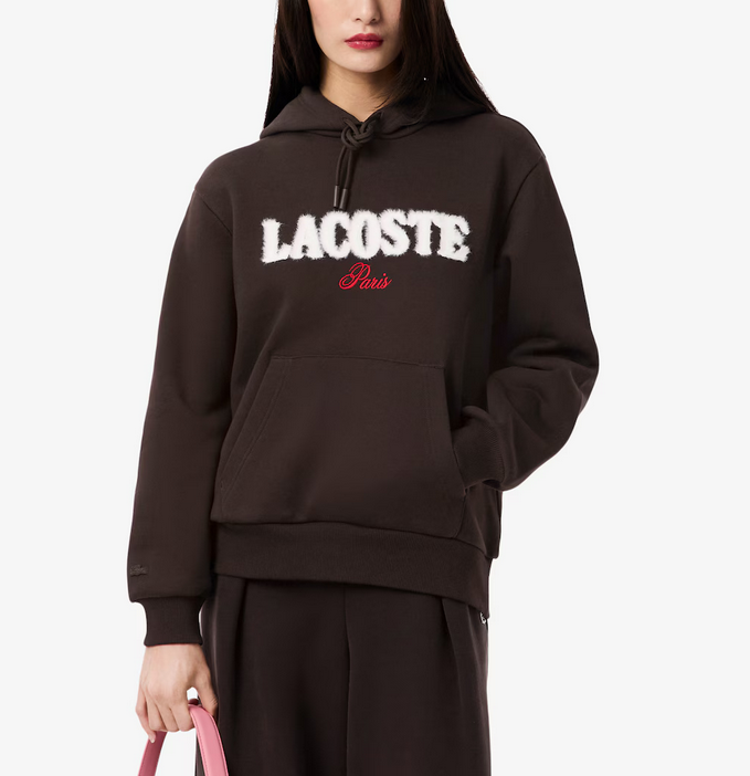 Lacoste Women's Fleece Logo Hoodie MSRP $175