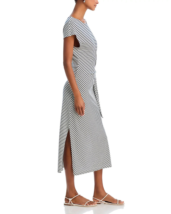 Rails Selah Striped Front Tie Midi Dress MSRP $168