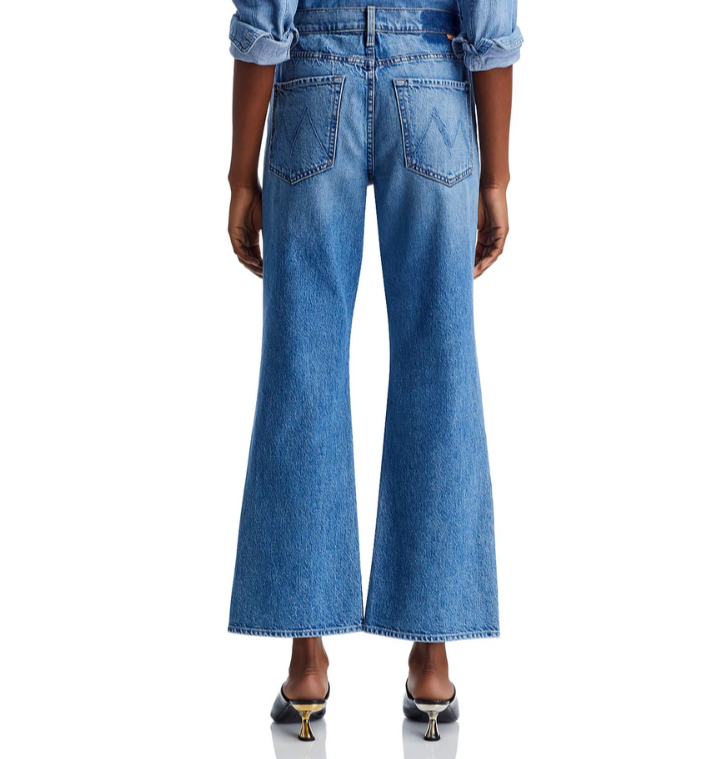 MOTHER The Bookie Flooded Wide Leg Jeans MSRP $268