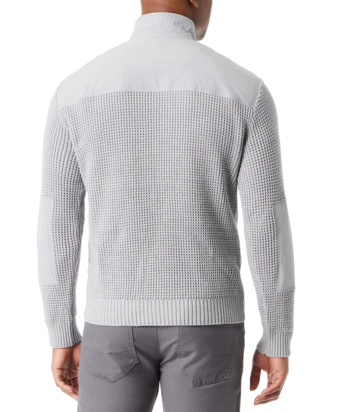 BASS OUTDOOR Quarter-Zip Long Sleeve Pullover Patch Sweater MSRP $99