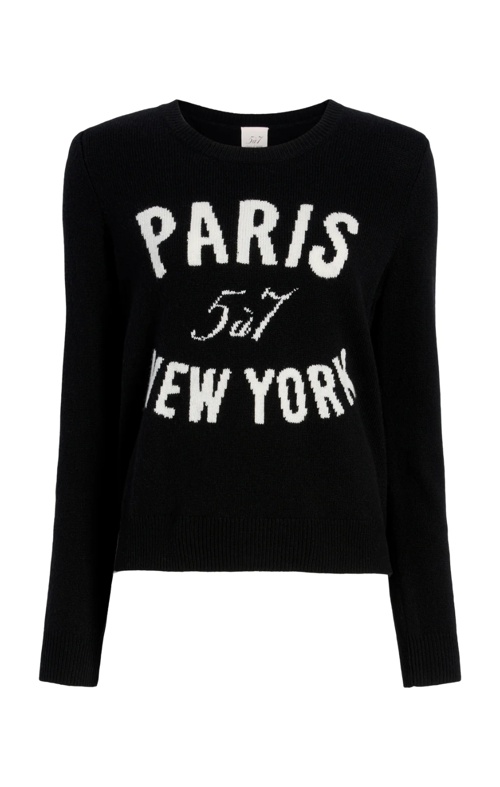 Cinq a Sept Paris & New York Crewneck Sweater MSRP $365