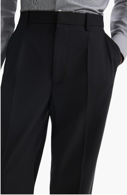 Theory Relaxed Fit Pleated Stretch Wool Dress Pants MSRP $285