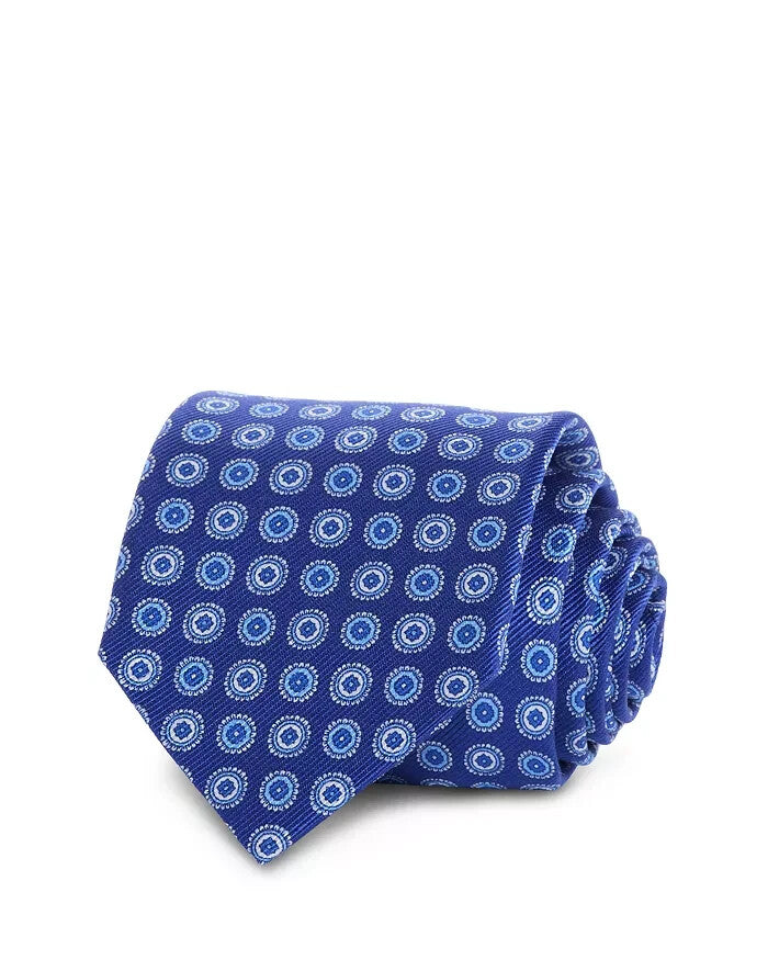 David Donahue Circle Medallion Silk Classic Tie MSRP $135