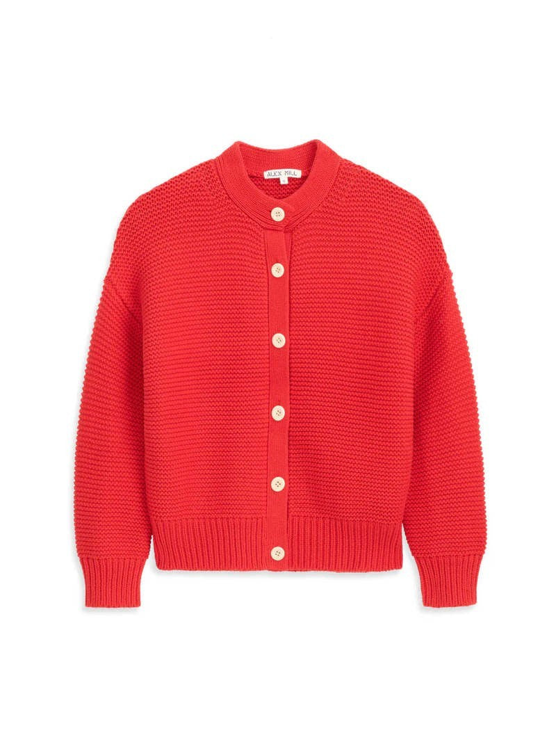 Alex Mill Nico Crewneck Cotton Cardigan MSRP $178