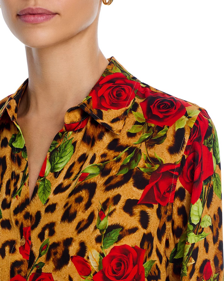 L'AGENCE Nina Silk Blouse MSRP $390