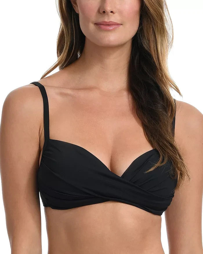 La Blanca Ig Wrap Bikini Top MSRP $85