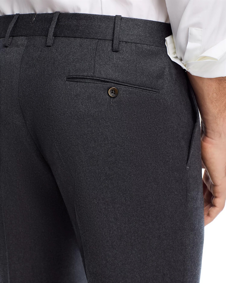 PT Torino Melange Stretch Flannel Slim Fit Trousers MSRP $425