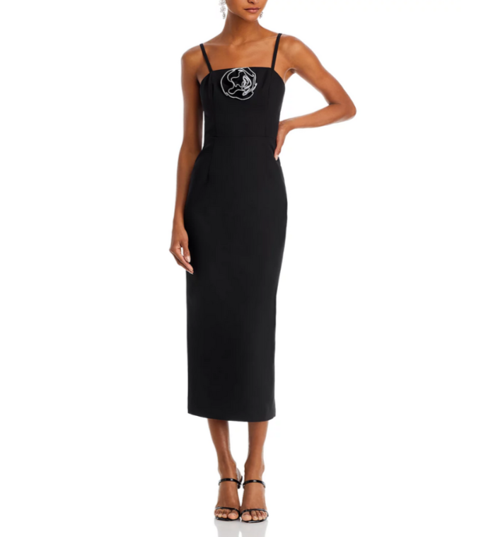 MILLY Allison Rosette Trim Boned Bodice Dress MSRP $425