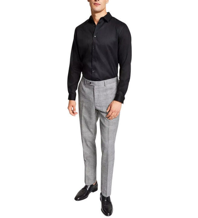 Bar III Slim-Fit Plaid Suit Pants MSRP $175