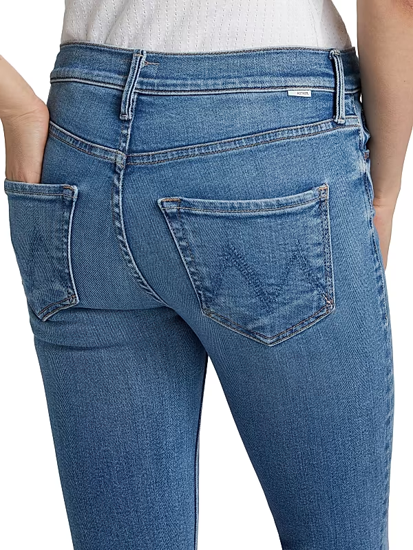 Mother The Dazzler Mid-Rise Stretch Crop Jeans MSRP $258