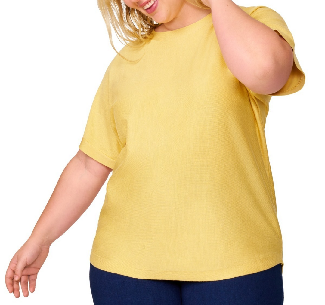 Melissa Paige Plus Size Button-Back Dolman-Sleeve Sweater MSRP $51.50
