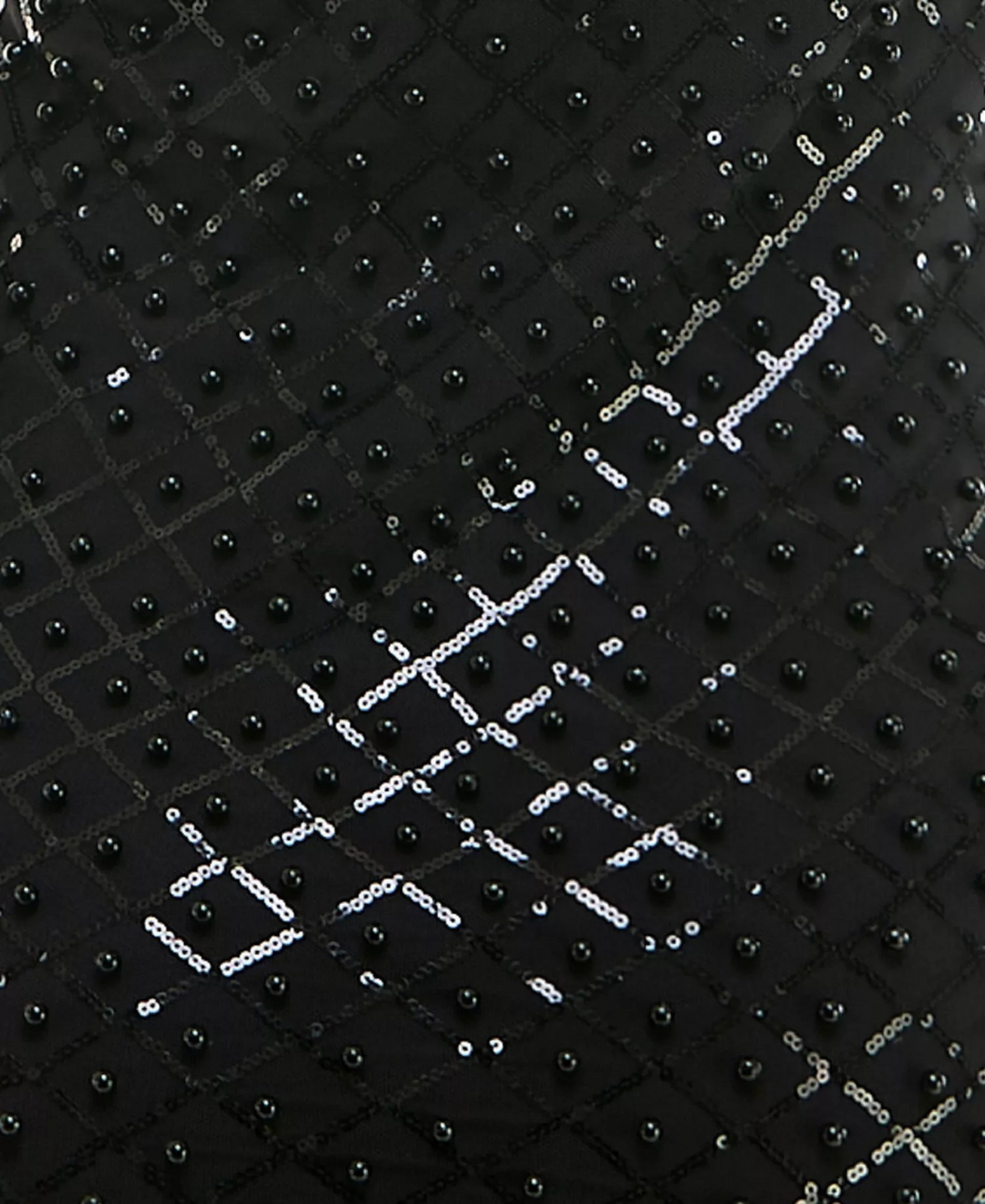 City Studios Juniors' Illusion Pearl-Sequin Mini Dress MSRP $79