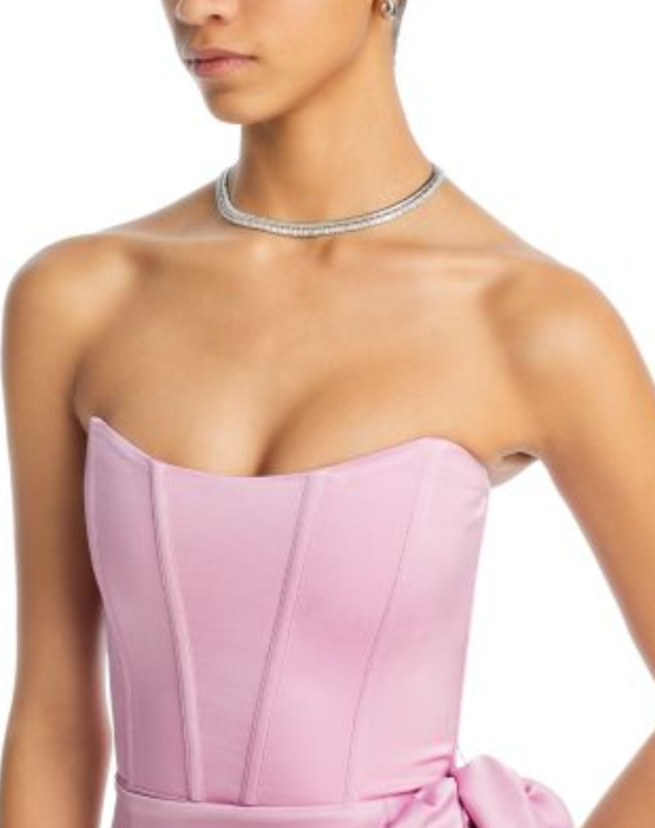 V. Chapman June Corset Wrap Tie Dress MSRP $415
